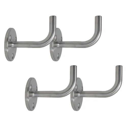 Edelstahl Handlaufträger Schweißausführung 90° Wandmontage Handlauf 4er Set