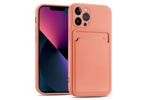 CoolGadget Handyhülle Card Case Handy Tasche für Apple iPhone 13 Pro Max 6,7 Zoll, Silikon Schutzhülle mit Kartenfach für iPhone 13 Pro Max Hülle