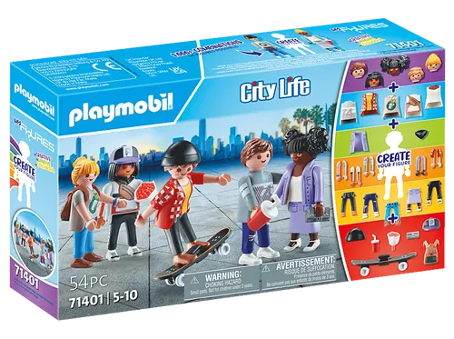 PLAYMOBIL My Figures 71402 - Kreative Spielfiguren im City Life Set, über 1000 Kombinationsmöglichkeiten für grenzenlosen Spielspaß