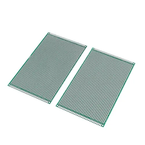 DollaTek 2PCS (9 x 15cm) Leiterplatten-Brett Universal Doppelseitiges Prototyping Breadboard Verkleidungs-Leiterplatte für DIY Löten