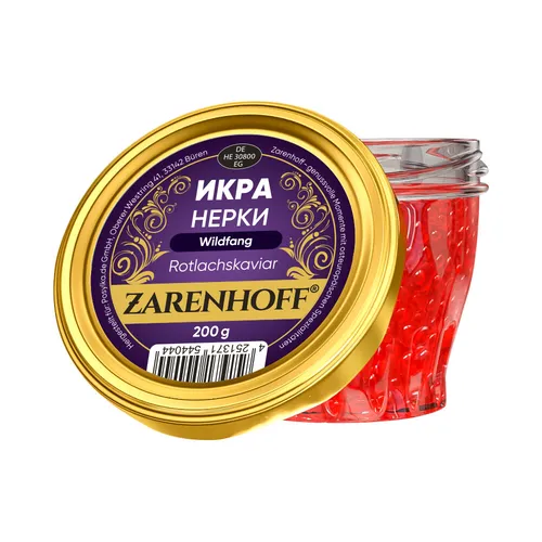 Rotlachskaviar, Blaurückenlachs, Nerka 200 g - Икра нерки von Zarenhoff