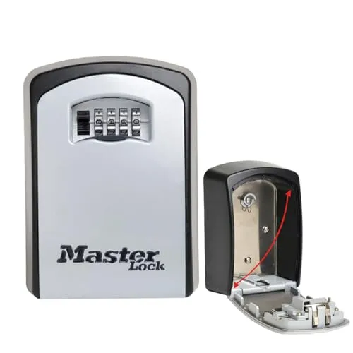 Master Lock 5403EURD Schlüsseltresor Zahlenschloss - Safes - Sicherer Schlüsseltresor mit Zahlenschloss, ideal für den Schutz von Schlüsseln und wertvollen Gegenständen.
