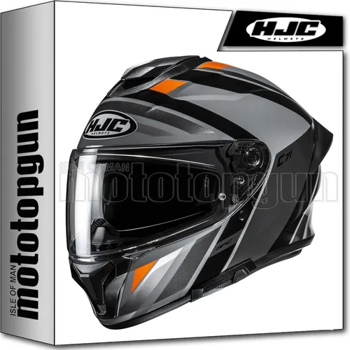 HJC C71 Faber MC4 Integralhelm Schwarz/Grau/Grün S – Sportlich & Sicher - Moderner Integralhelm für Motorradfahrer, der Sicherheit und Komfort vereint. Leichte Polycarbonatschale, optimierte Passform und integrierte Bluetooth-Kompatibilität für besten Fahrspaß.