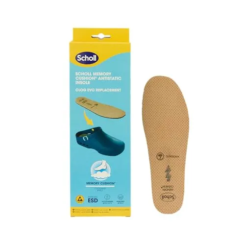 Dr. Scholl Memory Foam Einlegesohle für Schuh, Beige, Unisex-Erwachsene, 2 Stück, 44/45