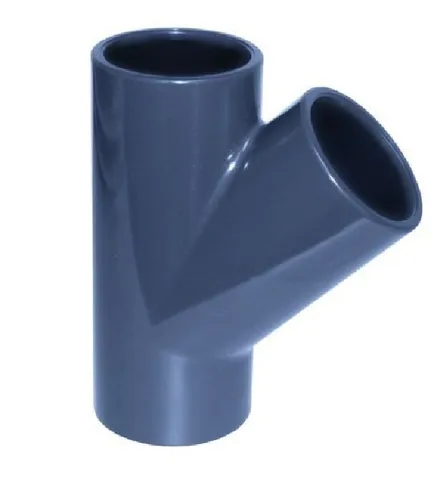 PVC T-Stück 45° Ø40 mm PN16 für PVC Rohrleitungen