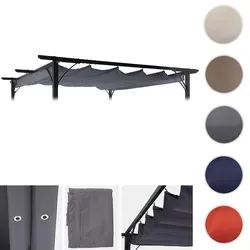 Ersatzbezug 370x300cm für Dach Pergola Pavillon HWC-C42 - Zubehör für Pavillons, witterungsfest und waschbar, für individuelle Farbwechsel und optimalen Schutz vor Sonne und Regen.