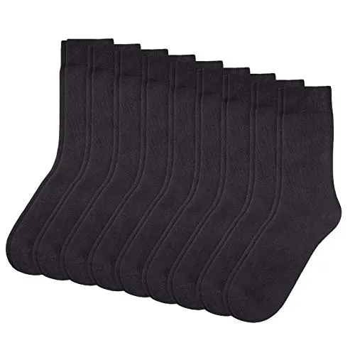Camano Herren Socken 3403 Ca-cotton, 9 Paar Schwarz, Größe 39-42 EU - Bequeme Unisex-Socken aus pflegeleichtem Materialmix. Mit weichem Bund und ohne störende Nähte für optimalen Komfort. Ideal für jeden Tag, langlebig und formbeständig.