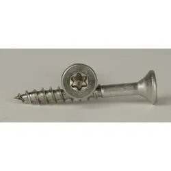 Schäfer-Peters GmbH Spanplattenschraube Spanplattenschraube Senkkopf, Edelstahl A4, 4,0x40 mm, TX 20, (200 St) silberfarben 4,0 x 40 (200 Stück) | 40 mm