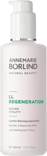 ANNEMARIE BÖRLIND LL REGENERATION Sanfte Reinigungsmilch 150 ml - Gesichtsreinigung mit beruhigenden Wirkstoffen aus Salbei, Kamille und Hamamelis. Stärkt die Haut und sorgt für klare Frische während der Reinigung.