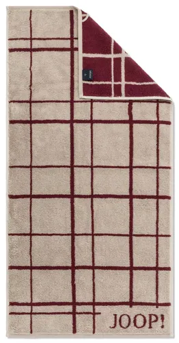 Joop! Frottee Handtuch Select Layer 1696 -32 rouge kariert in rot von JOOP!