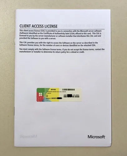 MS Windows 2012 Server 5 Device CALs OEM (Geräte) für Server 2012 R1+R2