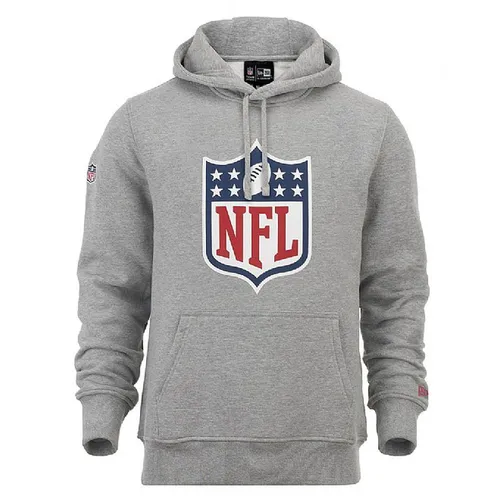 New Era Hoody NFL Generic Logo - grau - Stylischer Hoodie mit NFL-Logo und New Era-Flagge, aus 80% Baumwolle und 20% Fleece für optimalen Tragekomfort, ideal für Sport- und Freizeitaktivitäten.