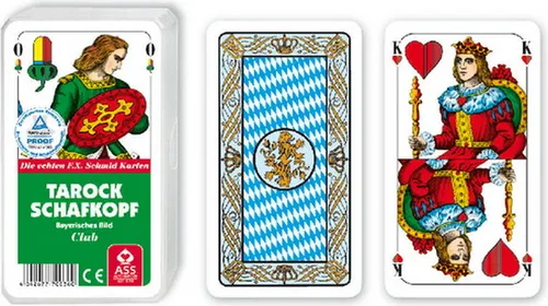 Tarock/Schafkopf bayerisches Bild - Gesellschaftsspiel mit bayerischem Flair, ideal für gesellige Spielabende und Familienunterhaltung. Perfekt für Schafkopf- und Tarockliebhaber!