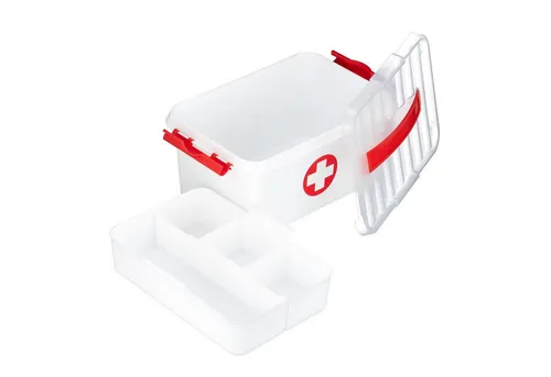 relaxdays Aufbewahrungsbox Medizinbox Kunststoff von Relaxdays