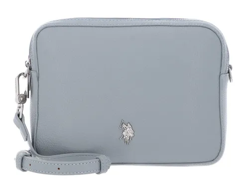 U.S. POLO ASSN. Mansion Zip Crossbody Bag Skyway hellblau - Umhängetasche aus robustem Polyurethan mit zwei Hauptfächern und verstellbarem Schulterriemen für optimalen Tragekomfort – ideal für jeden Anlass.