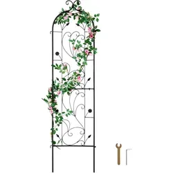 VEVOR Rankhilfe Rankgitter Kletterhilfe Spalier 38x152cm in schwarz von Vevor