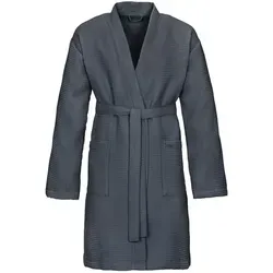 Vossen Unisex-Bademantel Rom - Bademantel aus Waffelpiqué, ideal für Sauna & Spa, in leichter Qualität und Kurzform für optimalen Komfort, für Damen und Herren geeignet.
