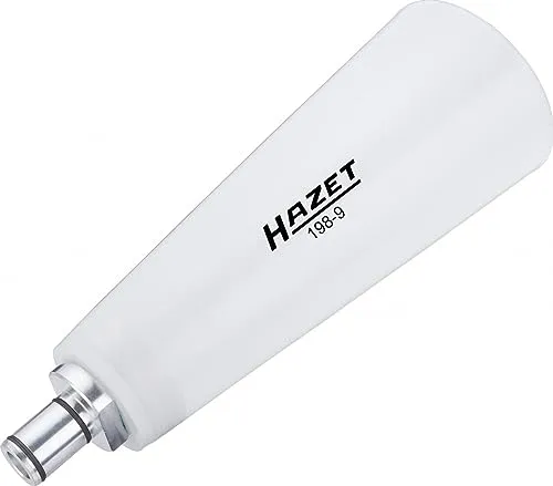 HAZET Motoröl-Fülltrichter 198-9 - Trichter für kontrolliertes Motoröl-Nachfüllen, robustes Kunststoffdesign, einfache Montage, Zeitersparnis durch langsames Einfüllen, kompatibel mit verschiedenen Fahrzeugmodellen.