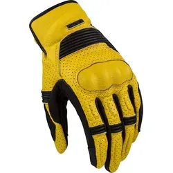LS2 Duster perforierte Motorrad Handschuhe, schwarz-gelb, Größe M für Männer