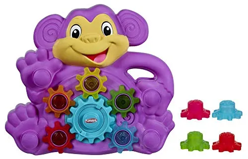 Playskool Ritzel-Äffchen, Motorikspielzeug mit 9 austauschbaren Zahnrädern aus Kunststoff, ab 9 Monaten - Exklusiv bei Amazon