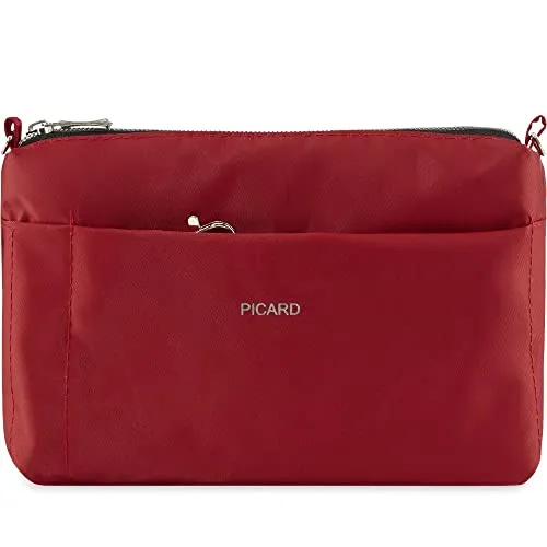 Picard Switchbag 7840 Umhängetasche in Rot - Umhängetasche aus Feinnylon mit optimaler Struktur, 20x15x3cm, mehrere praktische Fächer und abnehmbare Schlüsselkette - ideal für jeden Anlass!