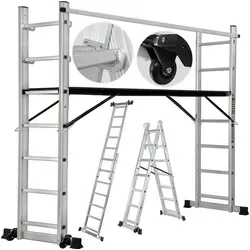 Craftfull Arbeitsgerüst 4in1 Leitergerüst CF-103A