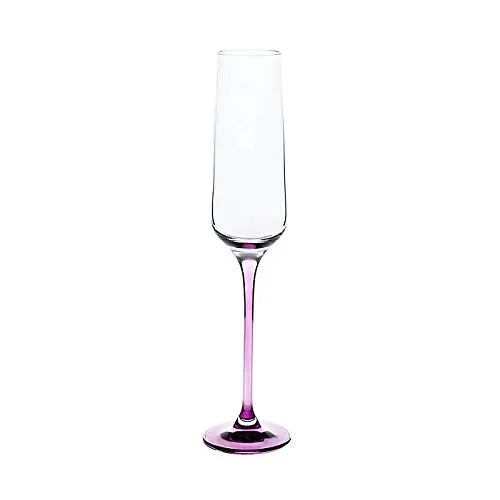 Sektglas Sektkelch Charisma Schampus Prosecco Champagner 150ml mit violettem Stiel