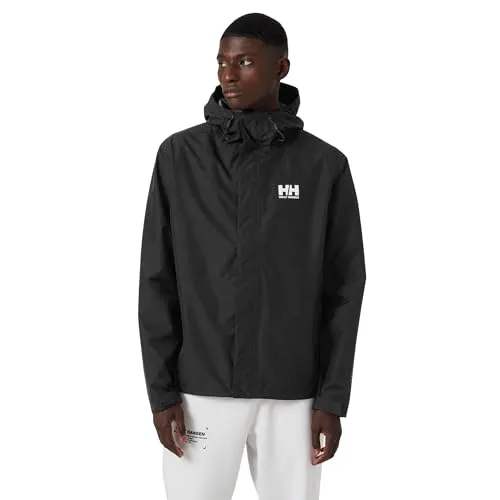 Helly Hansen Herren Seven J Regenjacke, Schwarz, 3XL von Helly Hansen