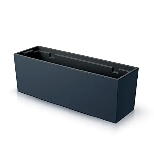 Anthrazitfarbenes Pflanzgefäß, mit Behälter, URBI CASE Kollektion, 77 x 23,5 x 24,6 cm