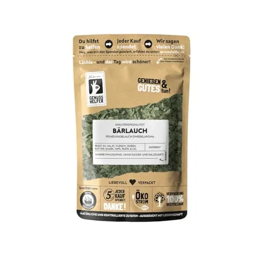 Bremer Gewürzhandel Bärlauch, geschnitten, Bärlauch für ein leckeres Bärlauchpesto, wilder Knoblauch getrocknet, 3 x 40g