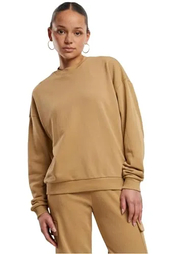Urban Classics Damen Sweatshirt Ladies Oversized Light Terry Crewneck, lässiger Pullover für Frauen, Oversized Fit