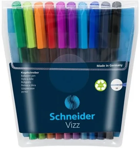 SCHNEIDER Kugelschreiber Kugelschreiber Vizz M sortiert VE=10 Farben