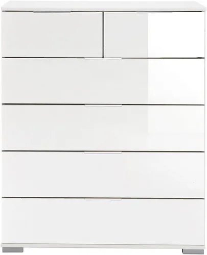 Wimex Schubkastenkommode Easy - Moderne Kommode mit eleganter Glasfront, ideal für Schlafzimmer, Wohnzimmer oder Kinderzimmer. Bietet viel Stauraum und sorgt für Ordnung in jedem Raum.