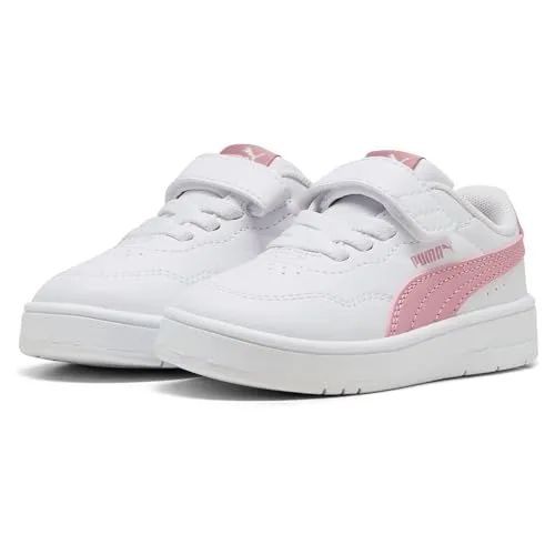 PUMA Baby-Mädchen Court Lally AC+ INF Sneaker, White-Poised PINK, 23 EU