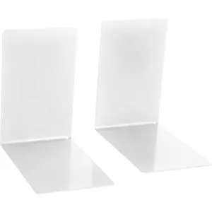 ALCO Tischaufsatz Buchstützen 85x140x140mm Metall weiß VE=2 Stück