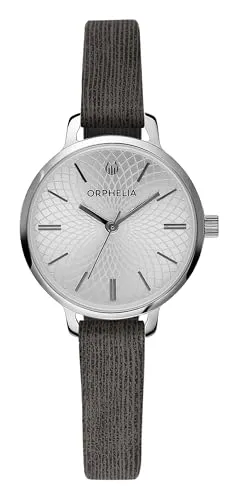 Orphelia Damen Analog Uhr Pixi mit Leder Armband Grau