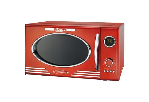 MELISSA Mikrowelle 23 l im Vintage-Design in rot von MELISSA
