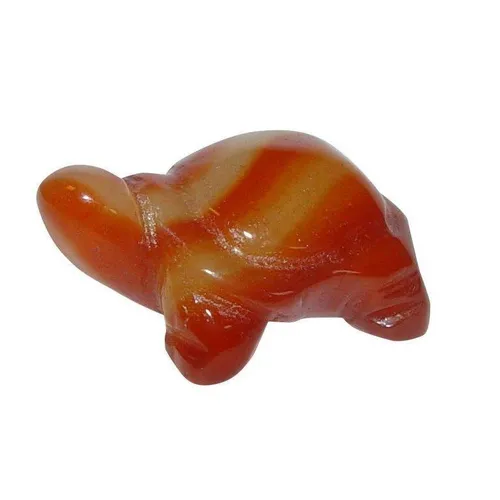 Carneol - Achat Schildkröte ca. 28 x 19 x 12 mm aus echtem Edelstein