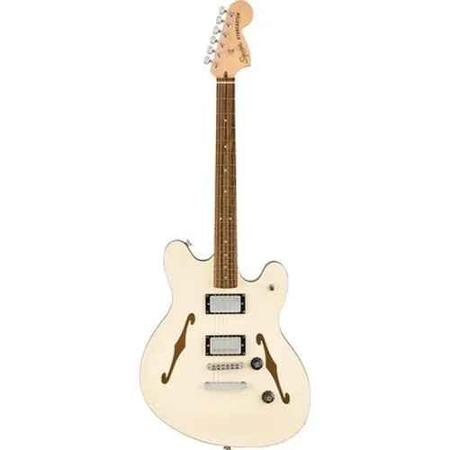 Squier Affinity Starcaster DLX OWT in weiß von Squier