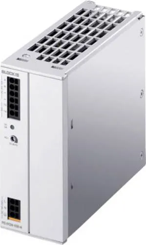 Block PC-0324-100-2 Elektronischer Schutzschalter - Hutschienen-Netzteile mit überdurchschnittlicher Robustheit gegen Transienten und energiereiche Störimpulse - ideal für zuverlässige Stromversorgung.