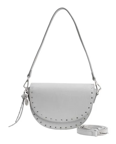 Seidenfelt Manufaktur Umhängetasche Saddle Bag in silber von Seidenfelt Manufaktur