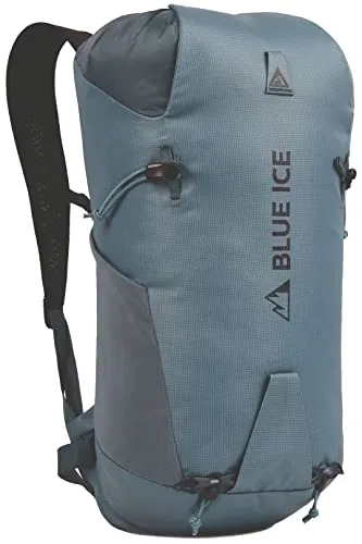 Blue Ice Dragonfly Pack 18 - Ergonomischer Kletterrucksack grau - Trekkingrucksack mit abnehmbarem Hüftgurt und Trinksystem-Kompatibilität, ideal für Hochtouren und Wandern.