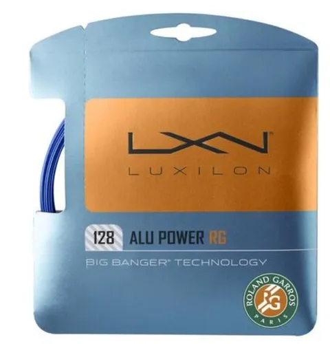 Luxilon Tennissaite Alu Power Roland Garros 1.28 (Haltbarkeit+Power) blau 12m Set