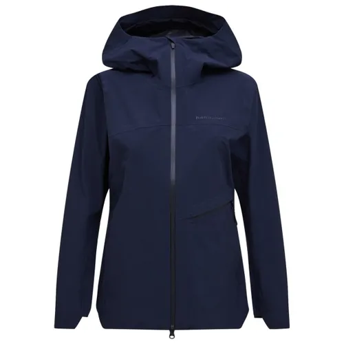 Peak Performance - Women's Commuter Hipe Jacket - Fahrradjacke Gr L blau - Wasserdichte und winddichte Fahrradjacke in Blau, Größe L. Ideal für kalte Tage beim Radfahren. Mit Kapuze und getapten Nähten für optimalen Komfort. Perfekt für Pendler und Outdoor-Enthusiasten!