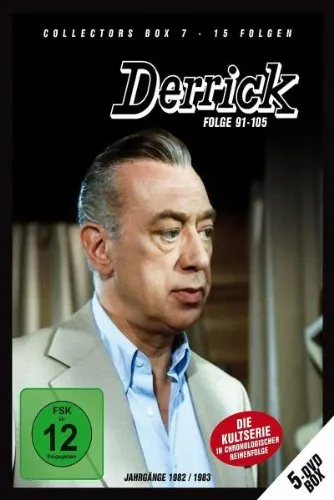 Derrick - Collectors Box 7 (Folge 91-105) - Filme: Erleben Sie spannende Kriminalfälle mit Derrick in dieser exklusiven Collectors Box, die die Folgen 91-105 vereint und ein Must-Have für jeden Fan ist.