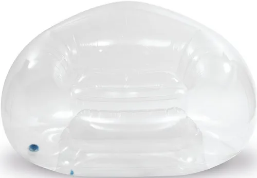 Intex Luftsessel TRANSPARENT BEANLESS BAG CHAIR - Bequemer Luftsessel in transparentem Design, ideal für entspannte Stunden im Garten oder Wohnzimmer. Aus elastischem, 6P free PVC gefertigt.