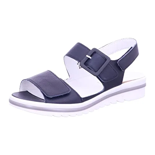 Waldläufer 351013 171 194 Sandalette Blau 37 EU - Wanderschuhe in Größe 37, sportlicher Stil mit Klettverschluss, aus hochwertigem Leder für optimalen Tragekomfort und eine weite Passform.