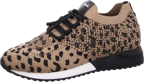 La Strada Damen Schnürschuh 2400409 in Schwarz-Beige - Stylischer Damen Schnürschuh aus Textil und Synthetik, ideal für den Alltag. Mit praktischem Schnellverschluss und modischem Design in Schwarz-Beige.