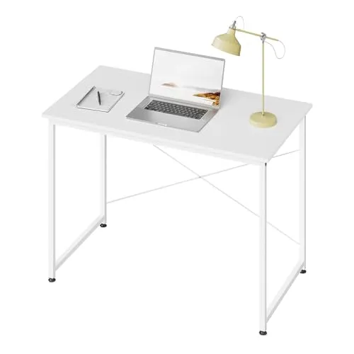WOLTU Schreibtisch, Computertisch 100 x 50 cm, Weiß