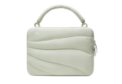 Inateck Laptoptasche 360° Schützende Notebook Hülle für 13-14 Zoll - Modische Businesstasche mit 360°-Allseitigem Schutz und abnehmbaren Schultergurt, ideal für Pendler und Reisen. Hergestellt aus recyceltem Nylon, schützt sie Ihr MacBook Pro/Air stilvoll.